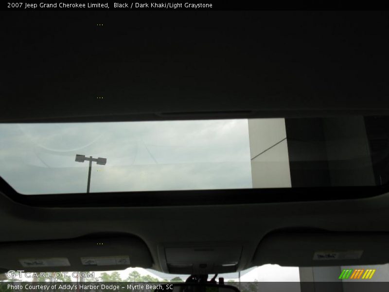 Black / Dark Khaki/Light Graystone 2007 Jeep Grand Cherokee Limited