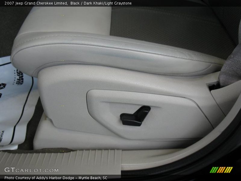Black / Dark Khaki/Light Graystone 2007 Jeep Grand Cherokee Limited