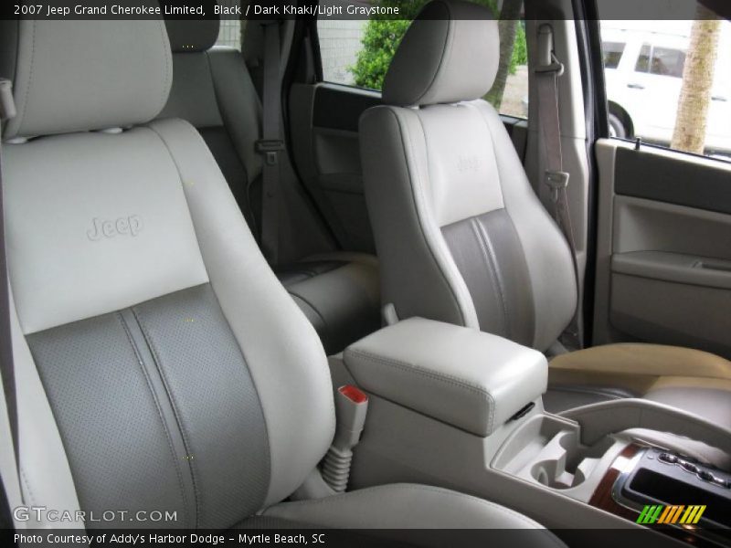 Black / Dark Khaki/Light Graystone 2007 Jeep Grand Cherokee Limited