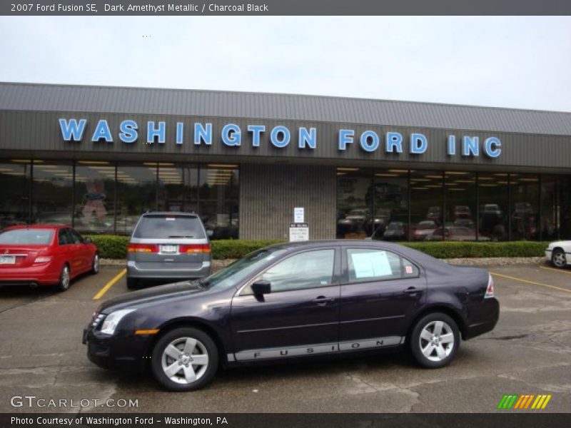 Dark Amethyst Metallic / Charcoal Black 2007 Ford Fusion SE