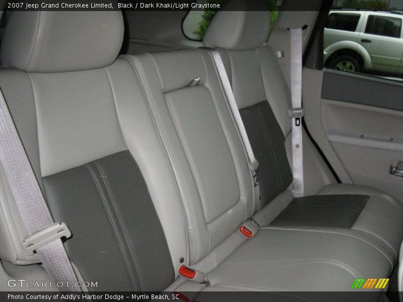 Black / Dark Khaki/Light Graystone 2007 Jeep Grand Cherokee Limited