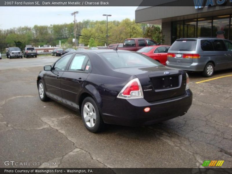 Dark Amethyst Metallic / Charcoal Black 2007 Ford Fusion SE
