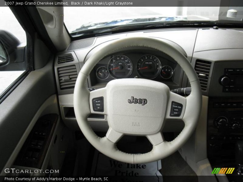 Black / Dark Khaki/Light Graystone 2007 Jeep Grand Cherokee Limited