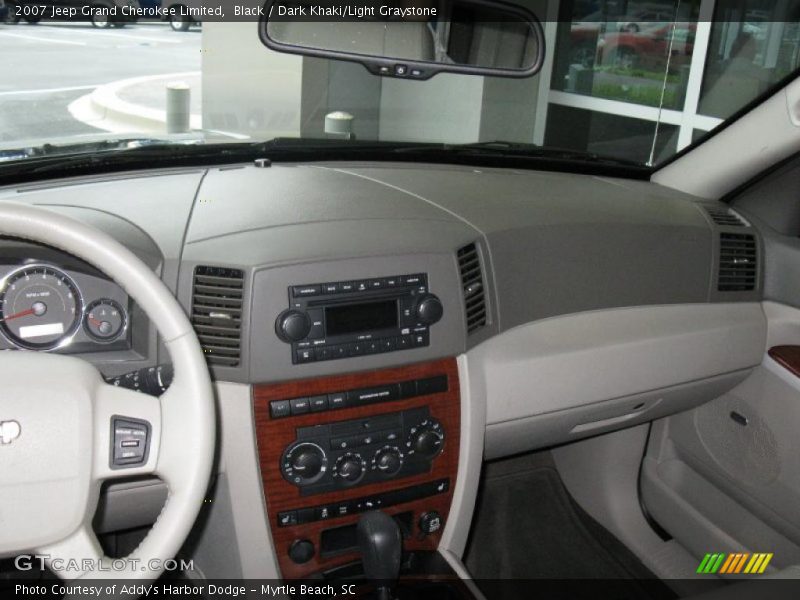 Black / Dark Khaki/Light Graystone 2007 Jeep Grand Cherokee Limited