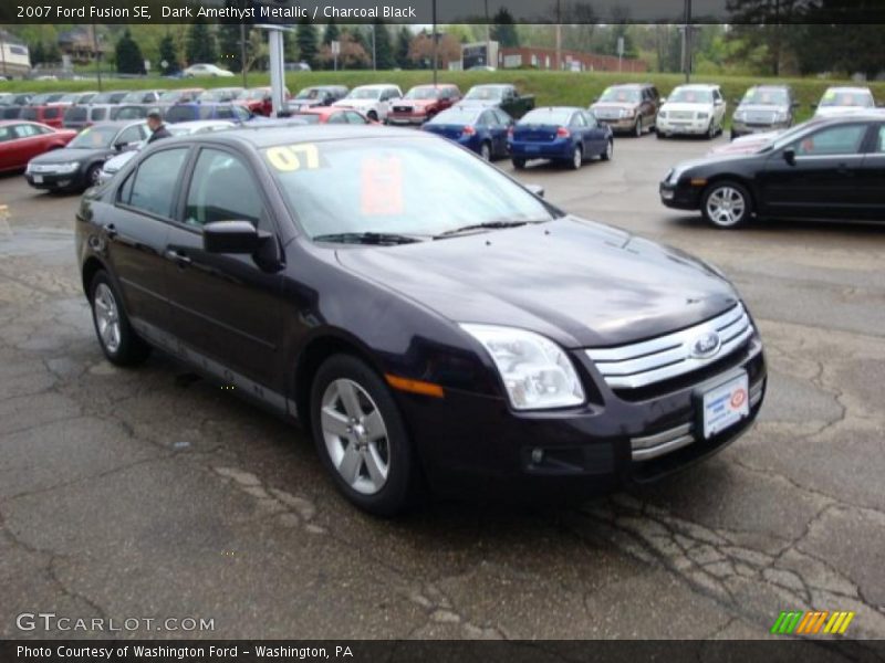 Dark Amethyst Metallic / Charcoal Black 2007 Ford Fusion SE