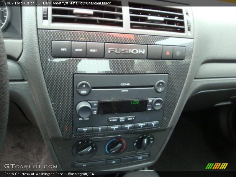 Dark Amethyst Metallic / Charcoal Black 2007 Ford Fusion SE