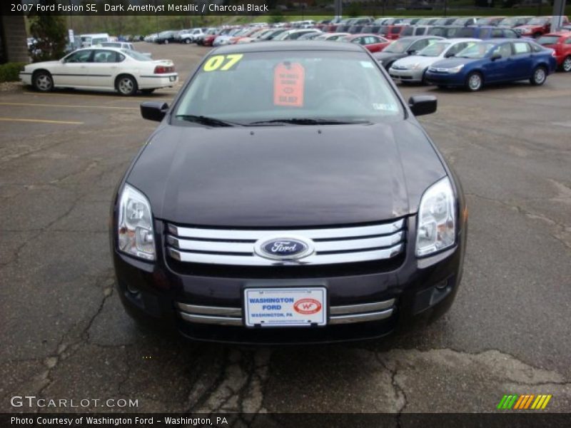 Dark Amethyst Metallic / Charcoal Black 2007 Ford Fusion SE