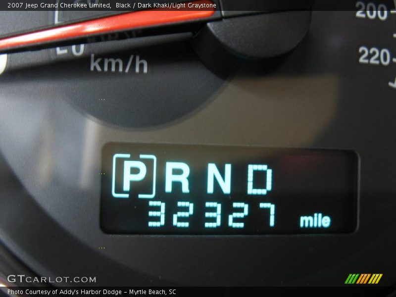 Black / Dark Khaki/Light Graystone 2007 Jeep Grand Cherokee Limited