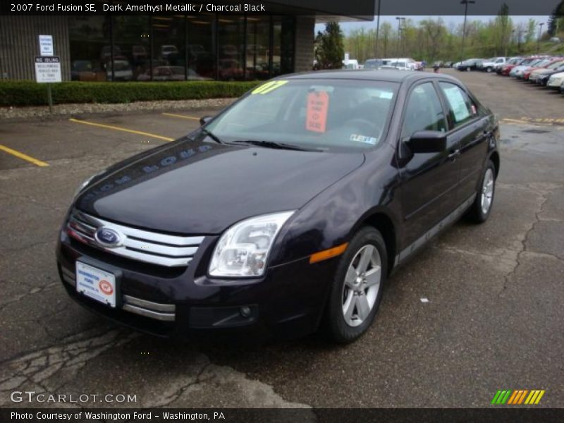 Dark Amethyst Metallic / Charcoal Black 2007 Ford Fusion SE