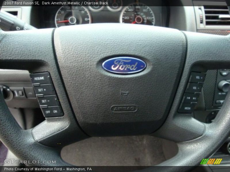 Dark Amethyst Metallic / Charcoal Black 2007 Ford Fusion SE
