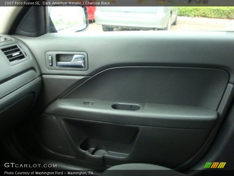 Dark Amethyst Metallic / Charcoal Black 2007 Ford Fusion SE