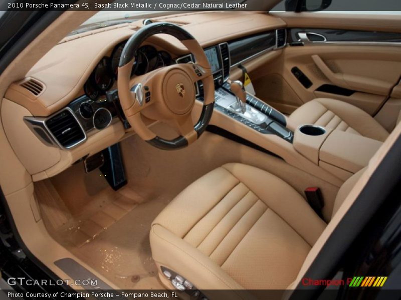 Basalt Black Metallic / Cognac/Cedar Natural Leather 2010 Porsche Panamera 4S
