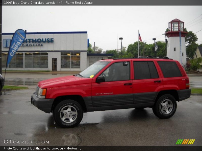 Flame Red / Agate 1996 Jeep Grand Cherokee Laredo 4x4