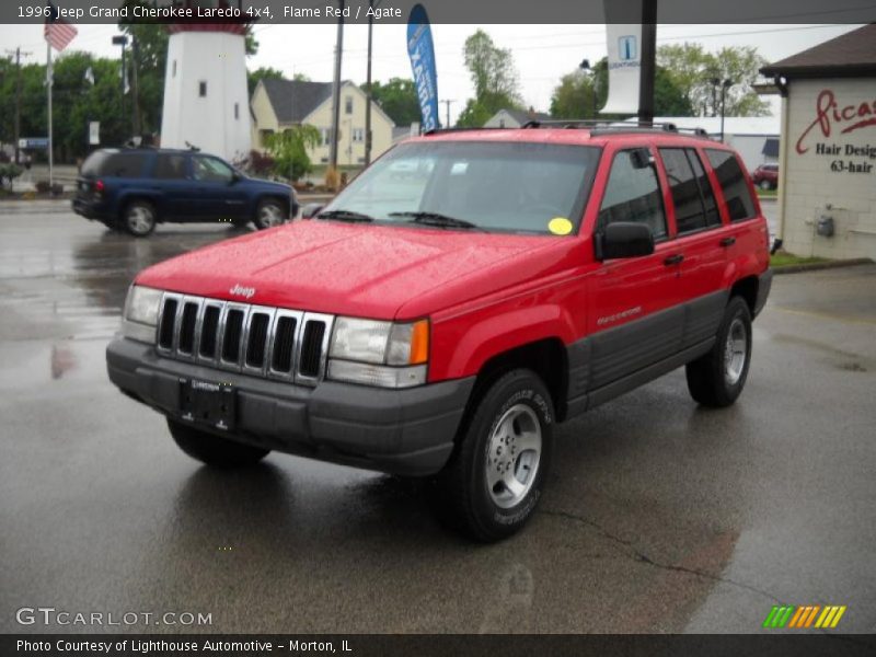 Flame Red / Agate 1996 Jeep Grand Cherokee Laredo 4x4