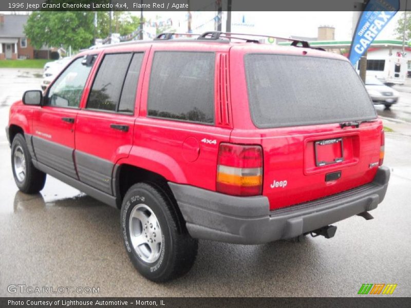 Flame Red / Agate 1996 Jeep Grand Cherokee Laredo 4x4
