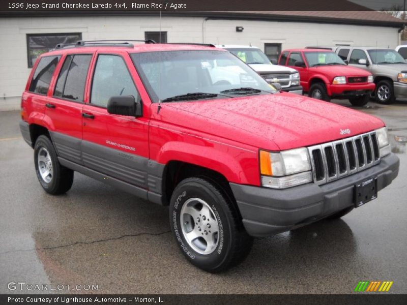 Flame Red / Agate 1996 Jeep Grand Cherokee Laredo 4x4