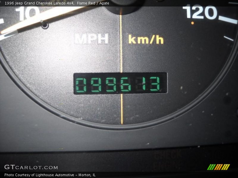 Flame Red / Agate 1996 Jeep Grand Cherokee Laredo 4x4