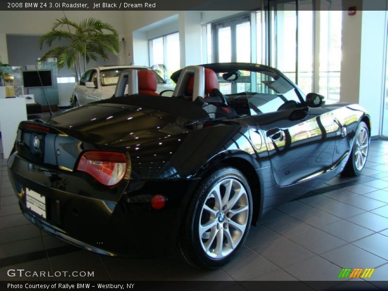 Jet Black / Dream Red 2008 BMW Z4 3.0i Roadster