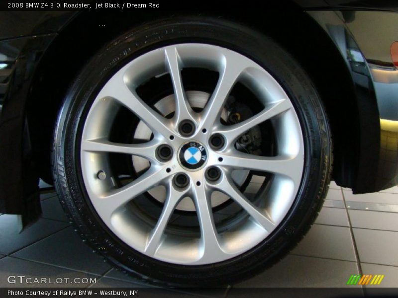 Jet Black / Dream Red 2008 BMW Z4 3.0i Roadster