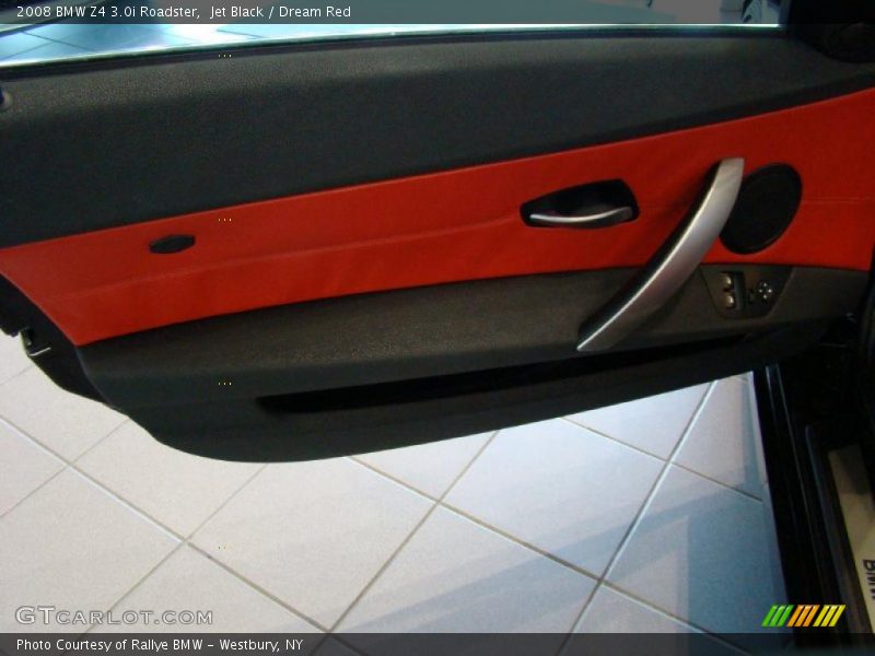Jet Black / Dream Red 2008 BMW Z4 3.0i Roadster