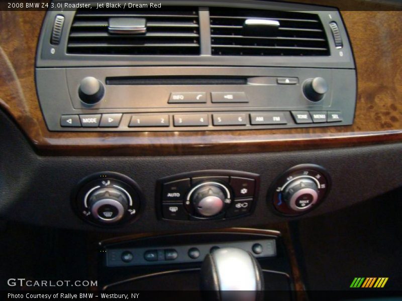 Jet Black / Dream Red 2008 BMW Z4 3.0i Roadster