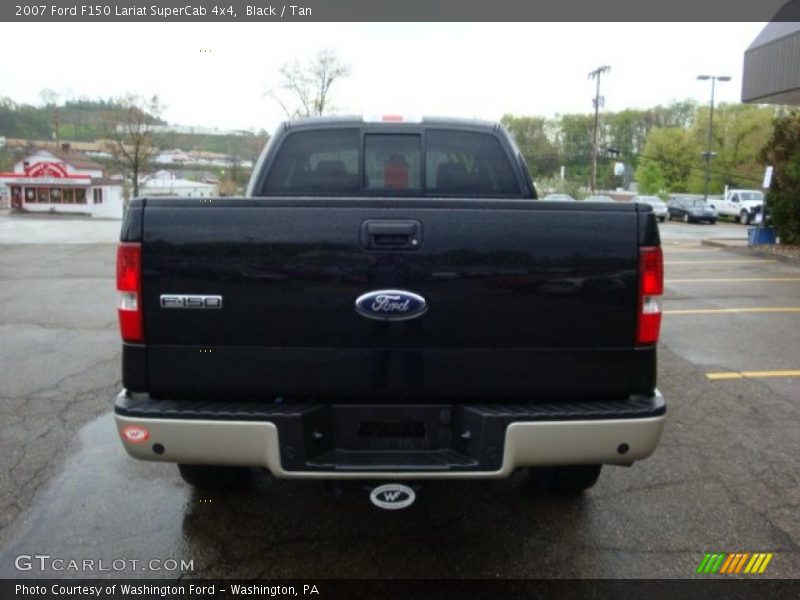 Black / Tan 2007 Ford F150 Lariat SuperCab 4x4