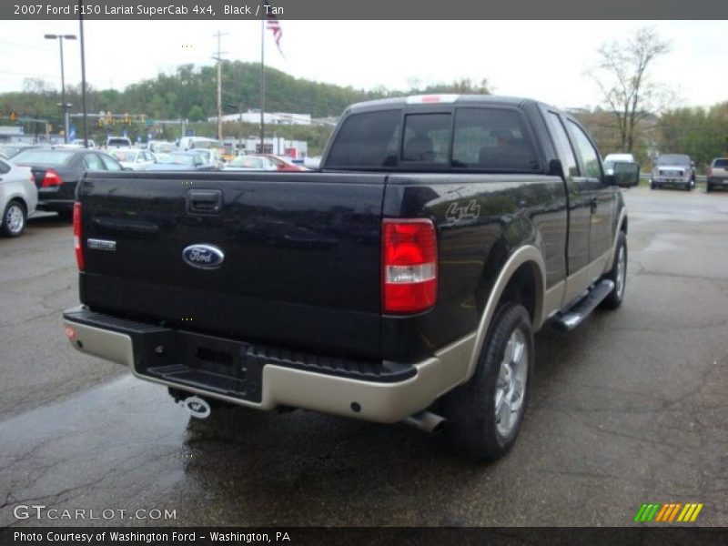 Black / Tan 2007 Ford F150 Lariat SuperCab 4x4