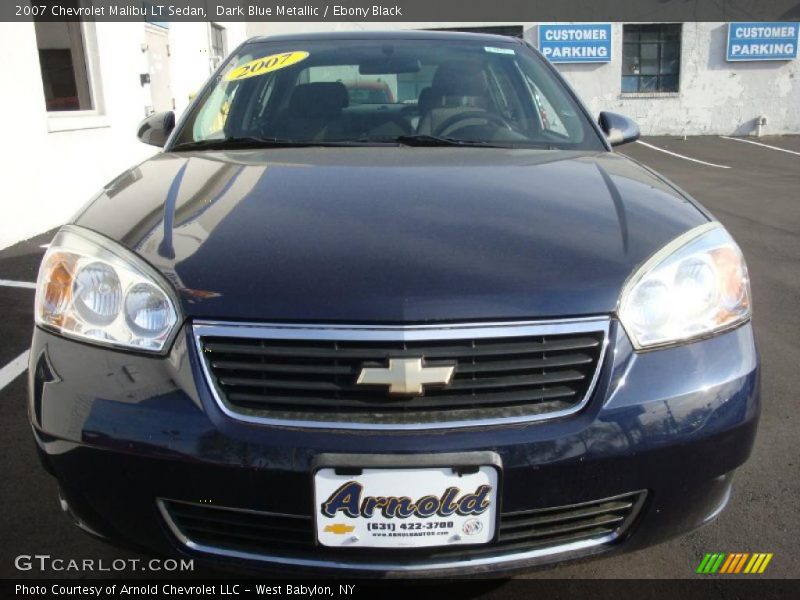 Dark Blue Metallic / Ebony Black 2007 Chevrolet Malibu LT Sedan