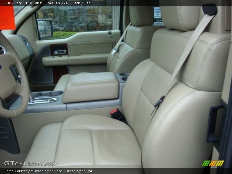 Black / Tan 2007 Ford F150 Lariat SuperCab 4x4