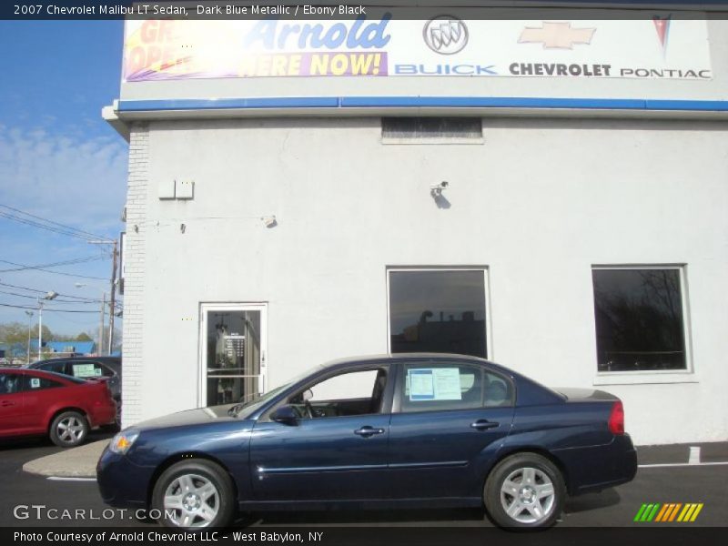 Dark Blue Metallic / Ebony Black 2007 Chevrolet Malibu LT Sedan