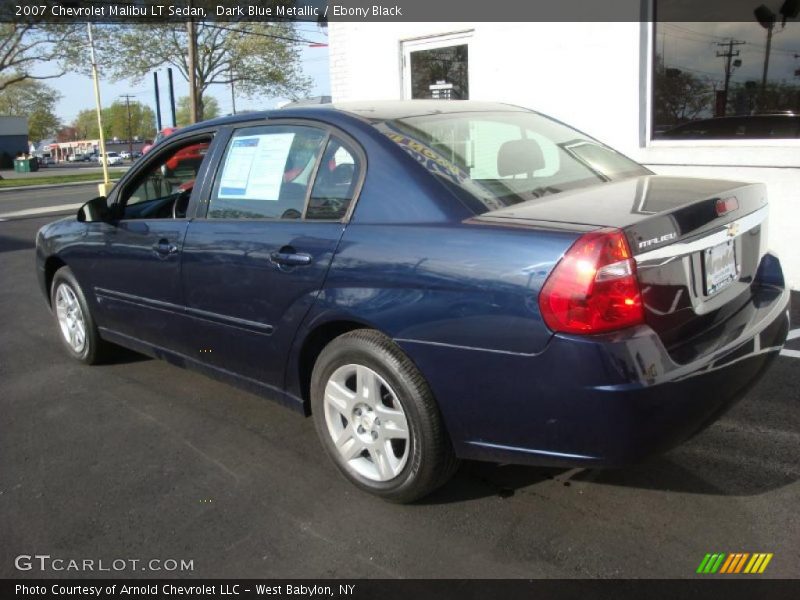 Dark Blue Metallic / Ebony Black 2007 Chevrolet Malibu LT Sedan