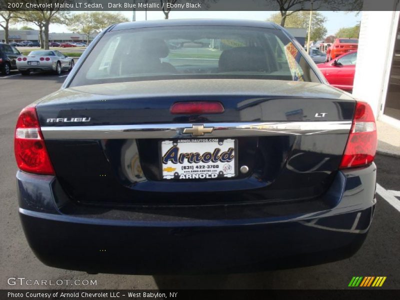 Dark Blue Metallic / Ebony Black 2007 Chevrolet Malibu LT Sedan