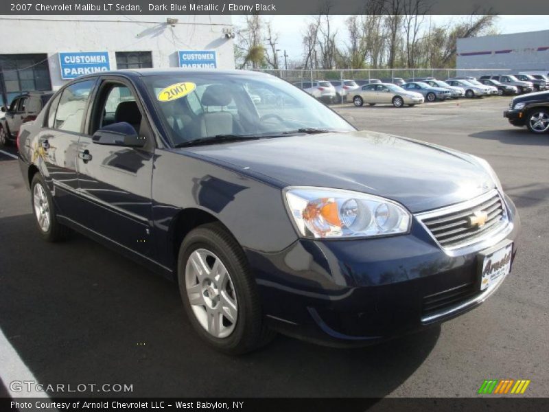Dark Blue Metallic / Ebony Black 2007 Chevrolet Malibu LT Sedan