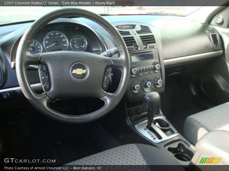 Dark Blue Metallic / Ebony Black 2007 Chevrolet Malibu LT Sedan