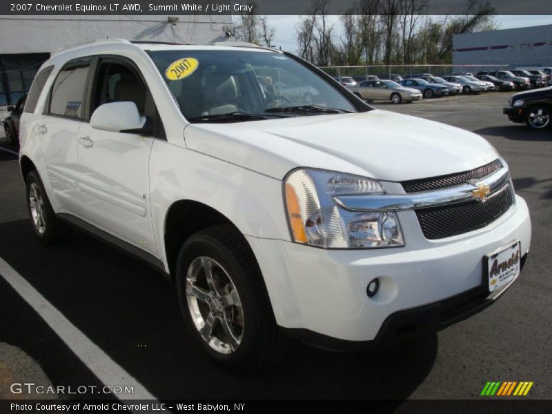 Summit White / Light Gray 2007 Chevrolet Equinox LT AWD