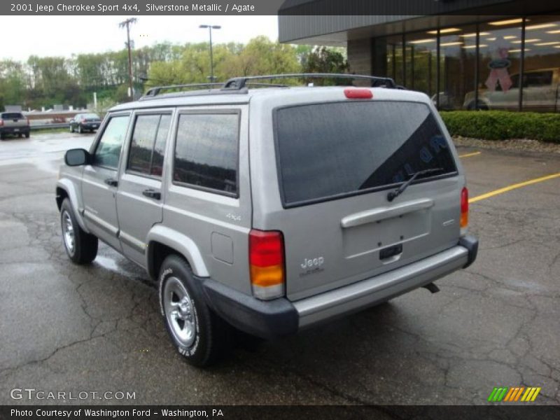 Silverstone Metallic / Agate 2001 Jeep Cherokee Sport 4x4