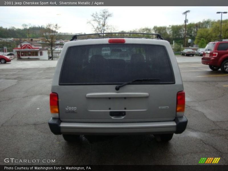 Silverstone Metallic / Agate 2001 Jeep Cherokee Sport 4x4