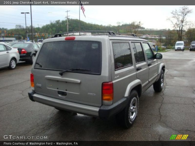 Silverstone Metallic / Agate 2001 Jeep Cherokee Sport 4x4