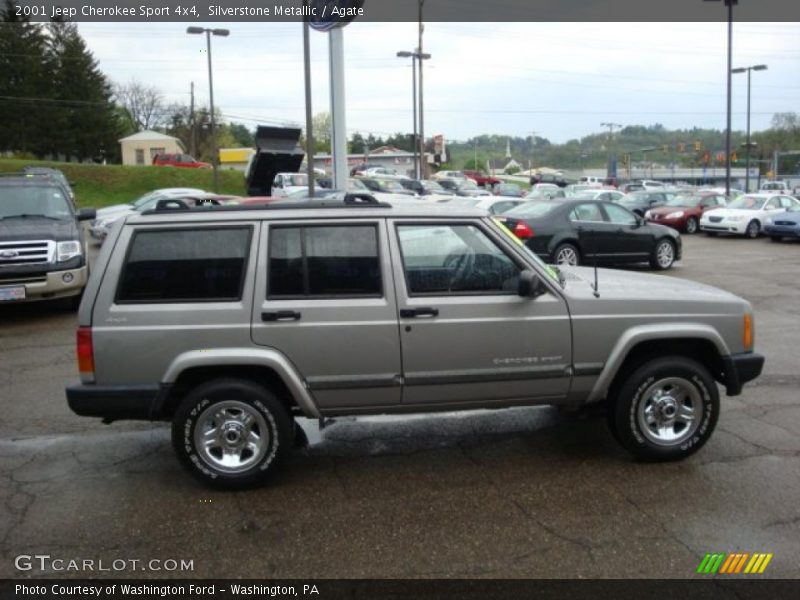 Silverstone Metallic / Agate 2001 Jeep Cherokee Sport 4x4
