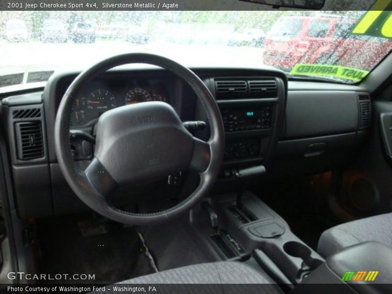 Silverstone Metallic / Agate 2001 Jeep Cherokee Sport 4x4