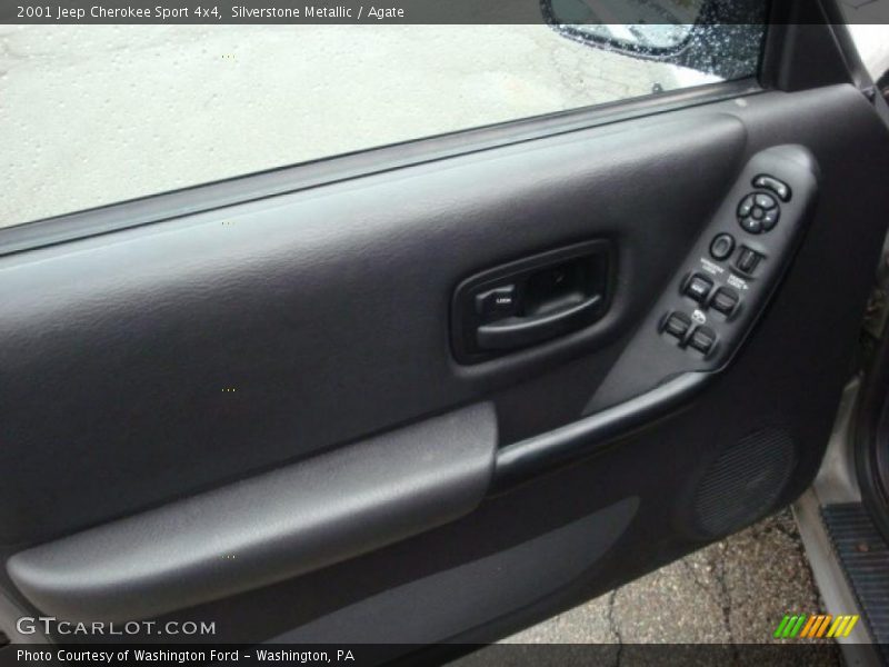 Silverstone Metallic / Agate 2001 Jeep Cherokee Sport 4x4