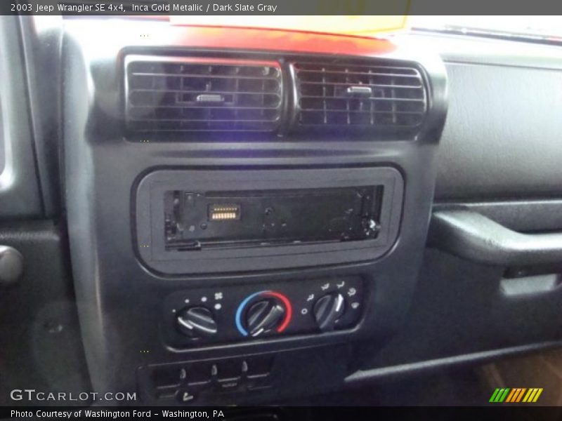 Inca Gold Metallic / Dark Slate Gray 2003 Jeep Wrangler SE 4x4