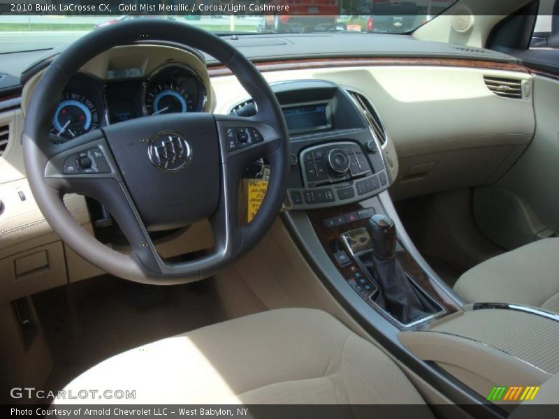 Gold Mist Metallic / Cocoa/Light Cashmere 2010 Buick LaCrosse CX