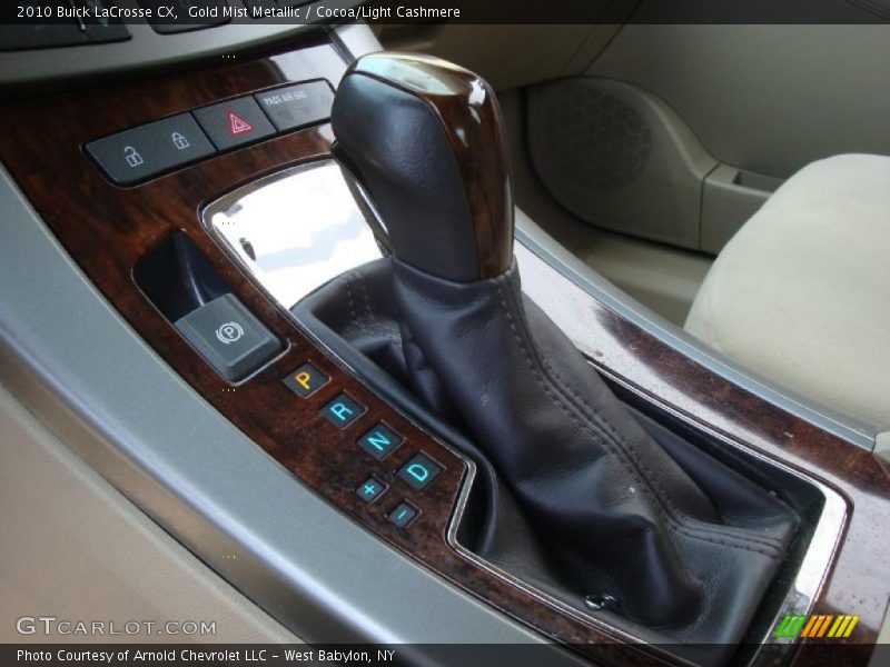 Gold Mist Metallic / Cocoa/Light Cashmere 2010 Buick LaCrosse CX