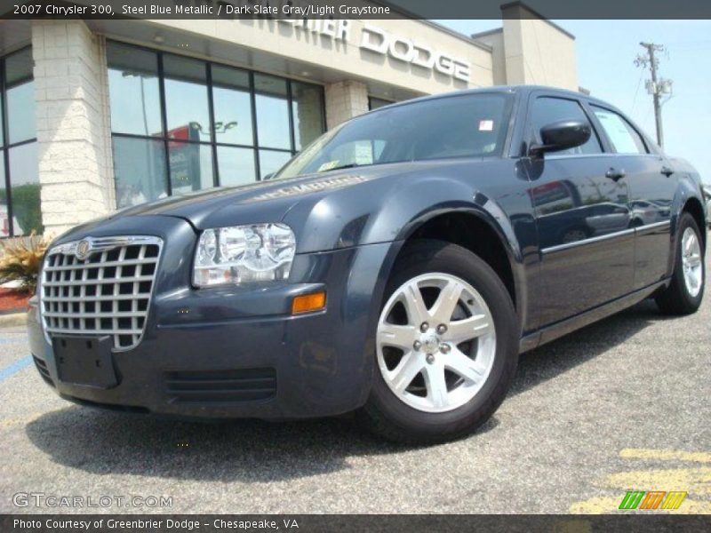 Steel Blue Metallic / Dark Slate Gray/Light Graystone 2007 Chrysler 300