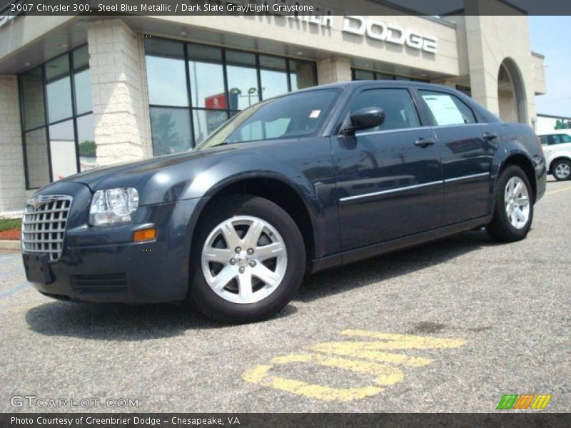 Steel Blue Metallic / Dark Slate Gray/Light Graystone 2007 Chrysler 300