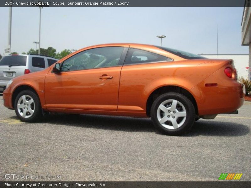 Sunburst Orange Metallic / Ebony 2007 Chevrolet Cobalt LT Coupe