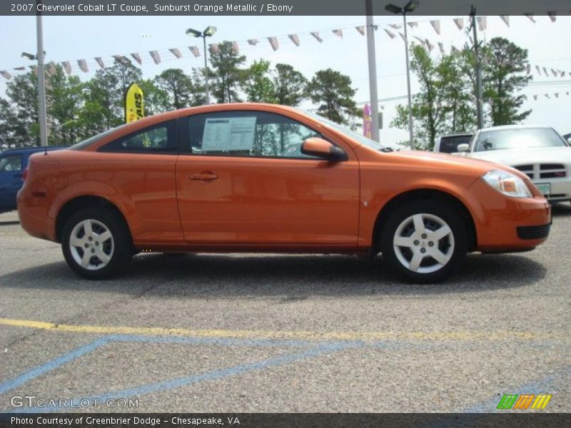 Sunburst Orange Metallic / Ebony 2007 Chevrolet Cobalt LT Coupe