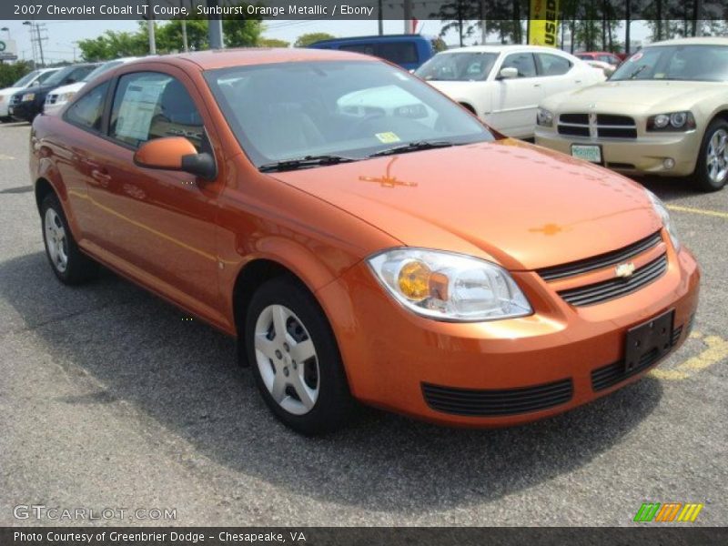 Sunburst Orange Metallic / Ebony 2007 Chevrolet Cobalt LT Coupe