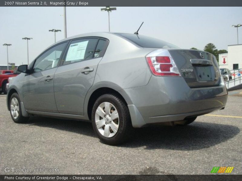 Magnetic Gray / Beige 2007 Nissan Sentra 2.0
